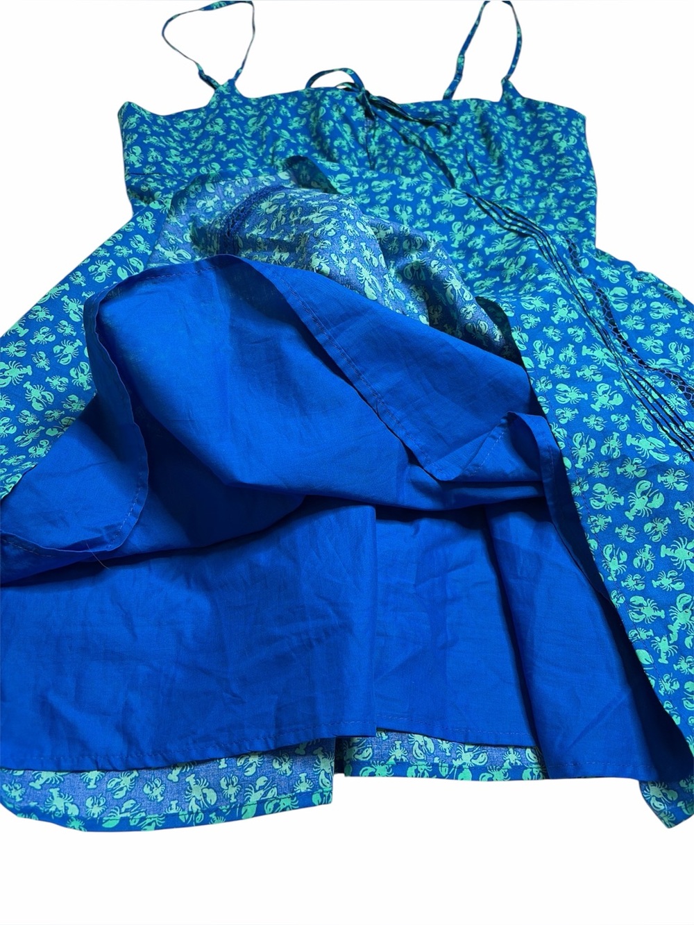 NWT Roller Rabbit X Target Blue Lobster Print Mini Dress Size Medium - Picture 6 of 13